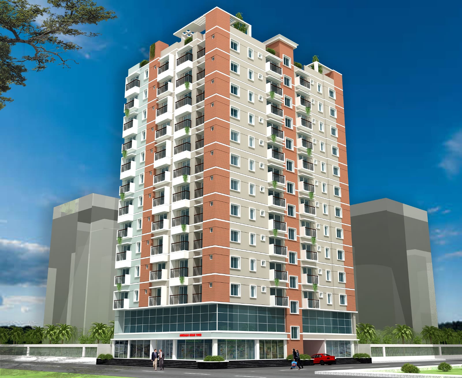 B+G+12 Storied Commercial Cum Residential Building. Boro Dewra, Tongi, Gazipur